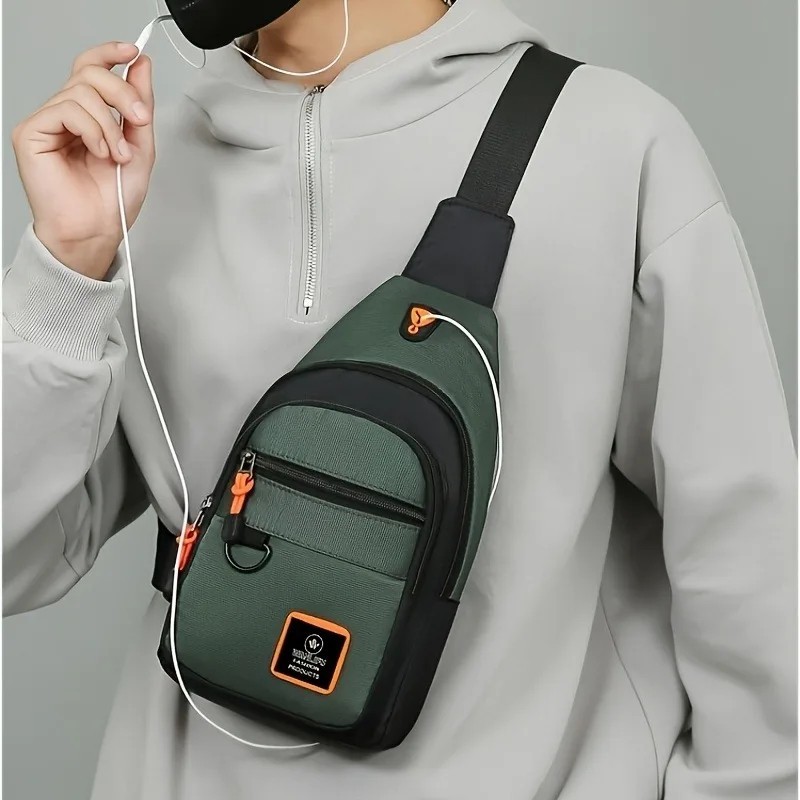 Men’s Waterproof Outdoor Chest Bag – Hiking Sports Crossbody Shoulder Pack