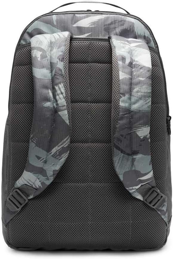 Nike Brasilia Backpack Gray Black Camo Bag School Gym Travel DA6110-068