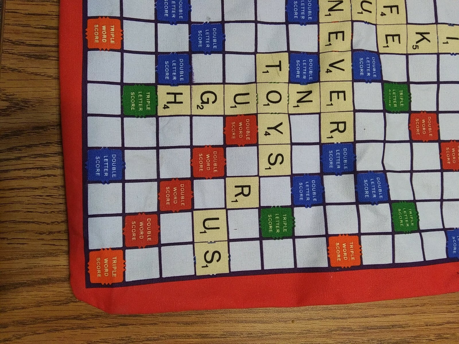 Scrabble Tote Bag 13 1/2 × 13 1/2 NWT