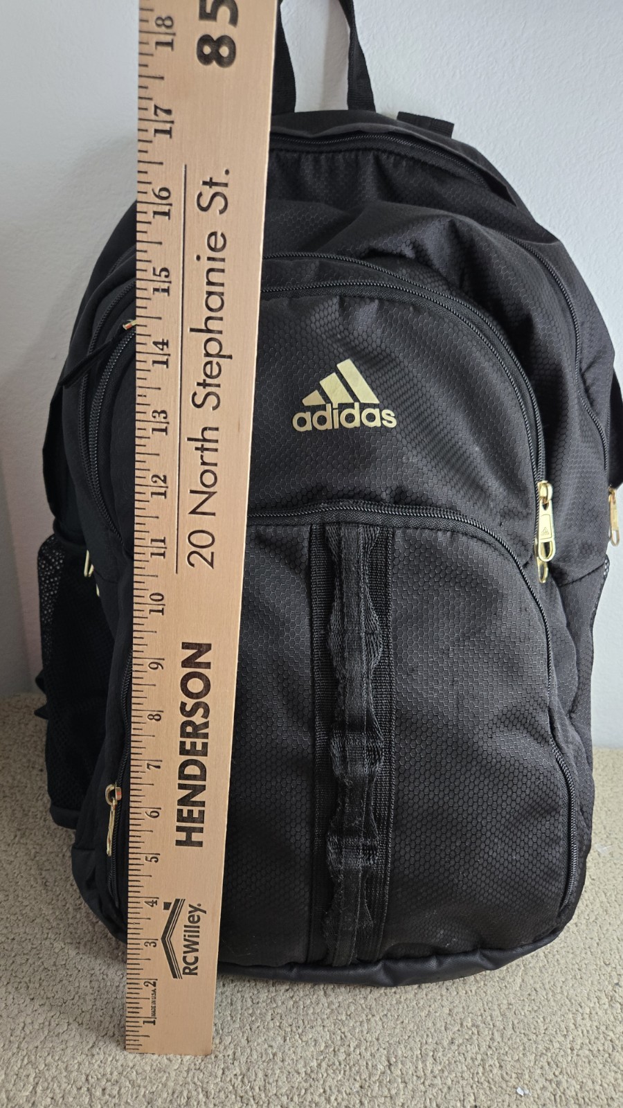 Adidas Prime 6 Black And Gold Backpack 979119-D