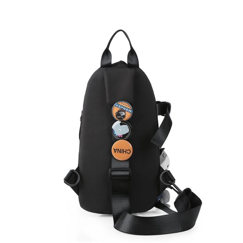 Aottla Chest Bag Crossbody Backpack Men Waterproof Oxford Cloth Shoulder Bag Wom