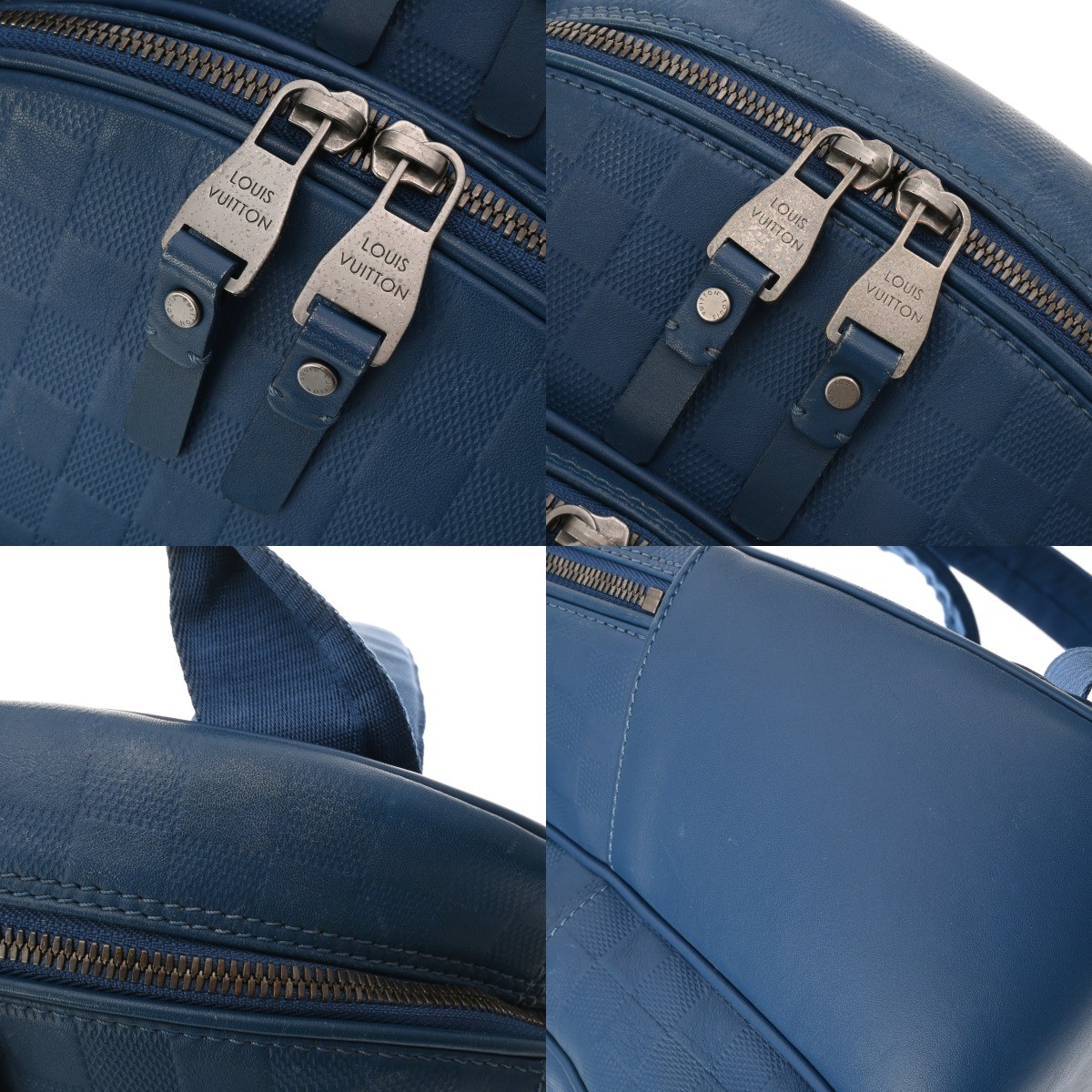 LOUIS VUITTON Damier Anfini Michael backpack Neptune N41353 800000147592000