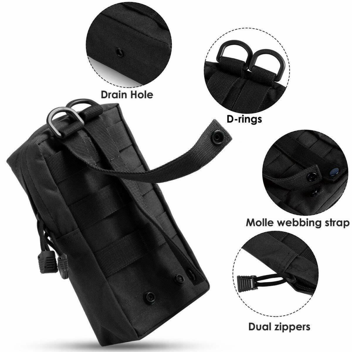 Molle Pouch Compact Utility Edc 600D Gadget Tactical Hanging Waist Bag Gear Tool