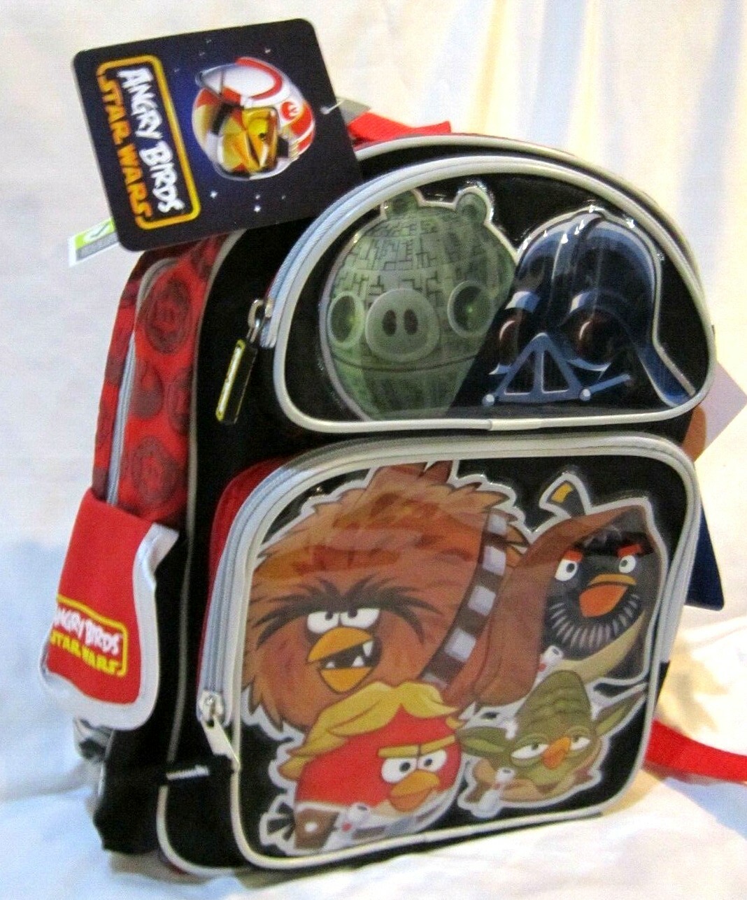 12″ Angry Birds Star Wars Space Backpack with three main compartments-Brand New