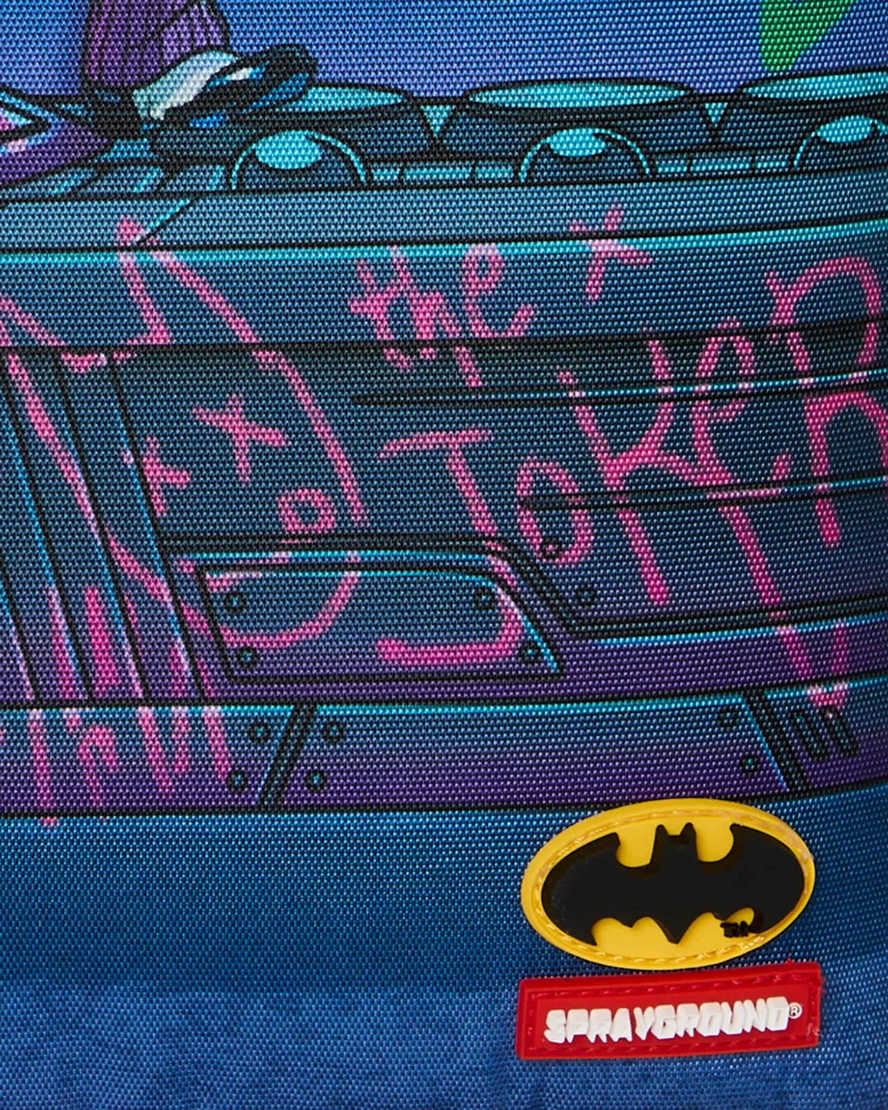 Sprayground x Batman Joker Graffiti Backpack🔥New Black Bookbag Large School Bag