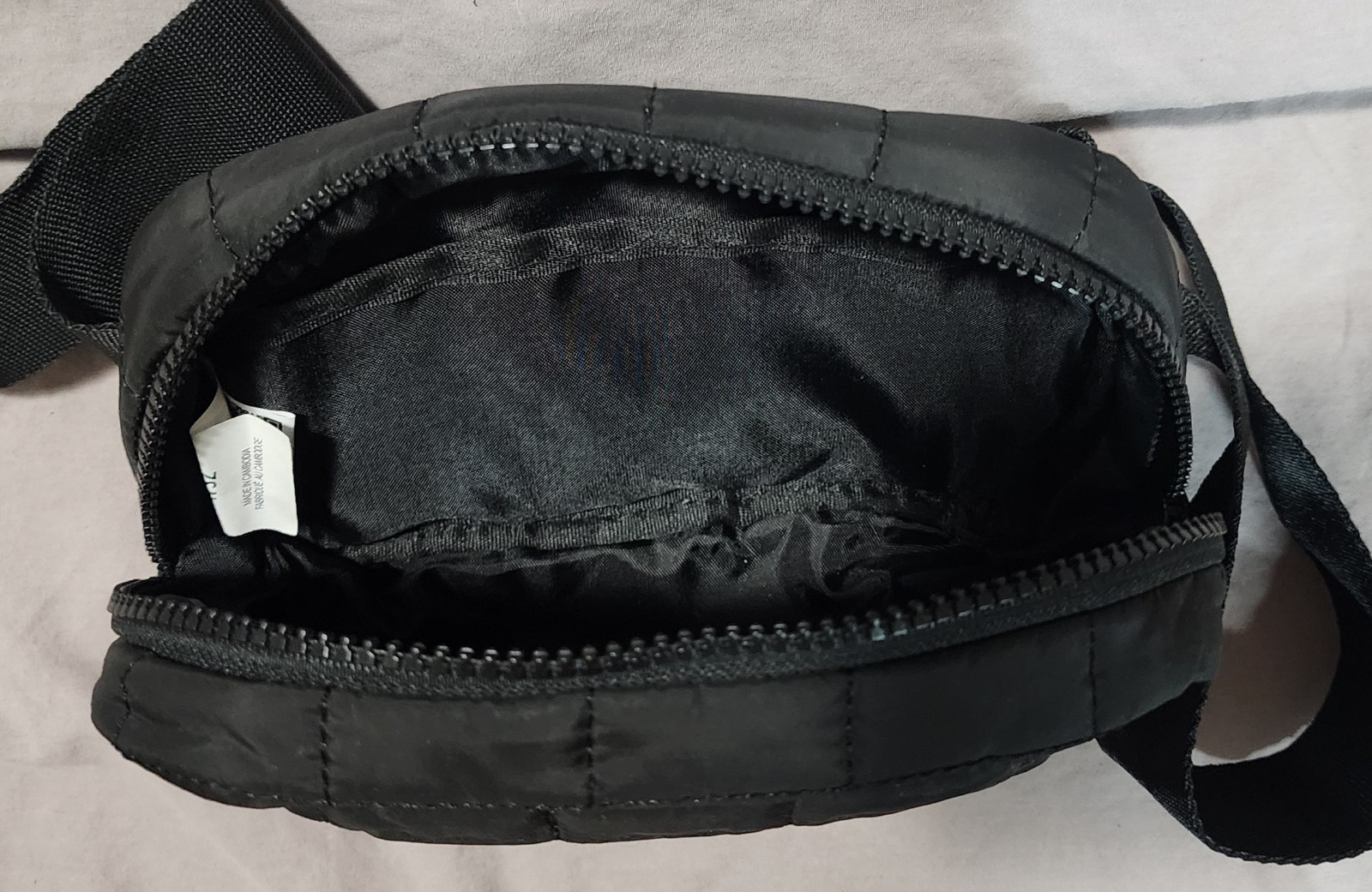 Reebok Black And Logo Sling Bag/ Hip Bag/ Fanny Pack