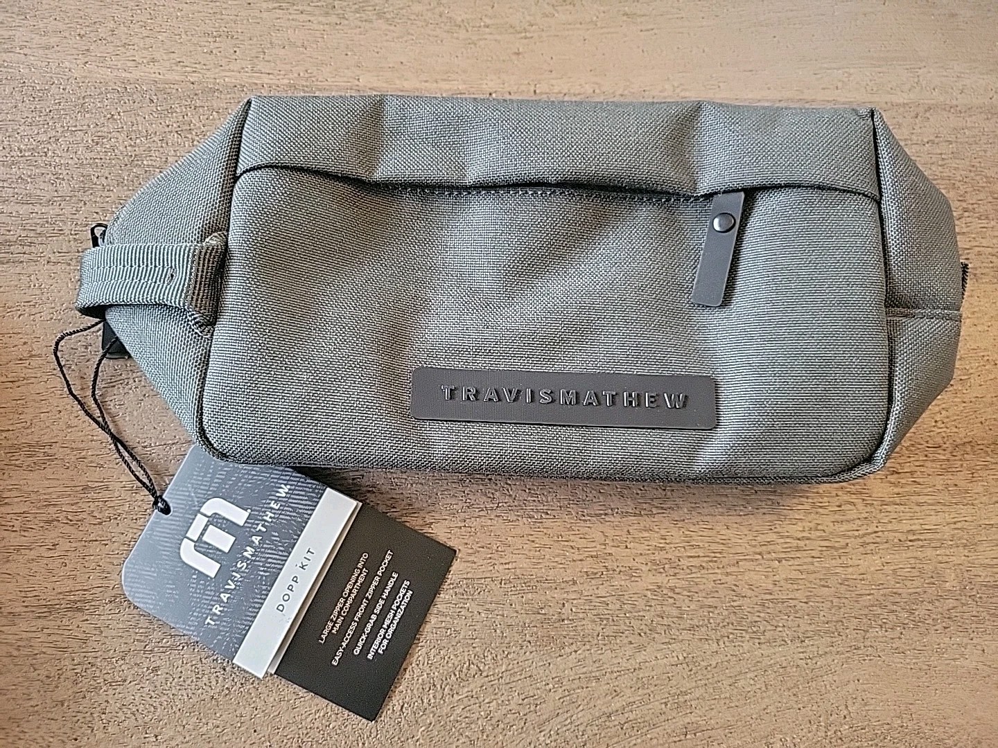 Travis Mathew Dopp Kit Travel Pouch Bag New Dark Olive