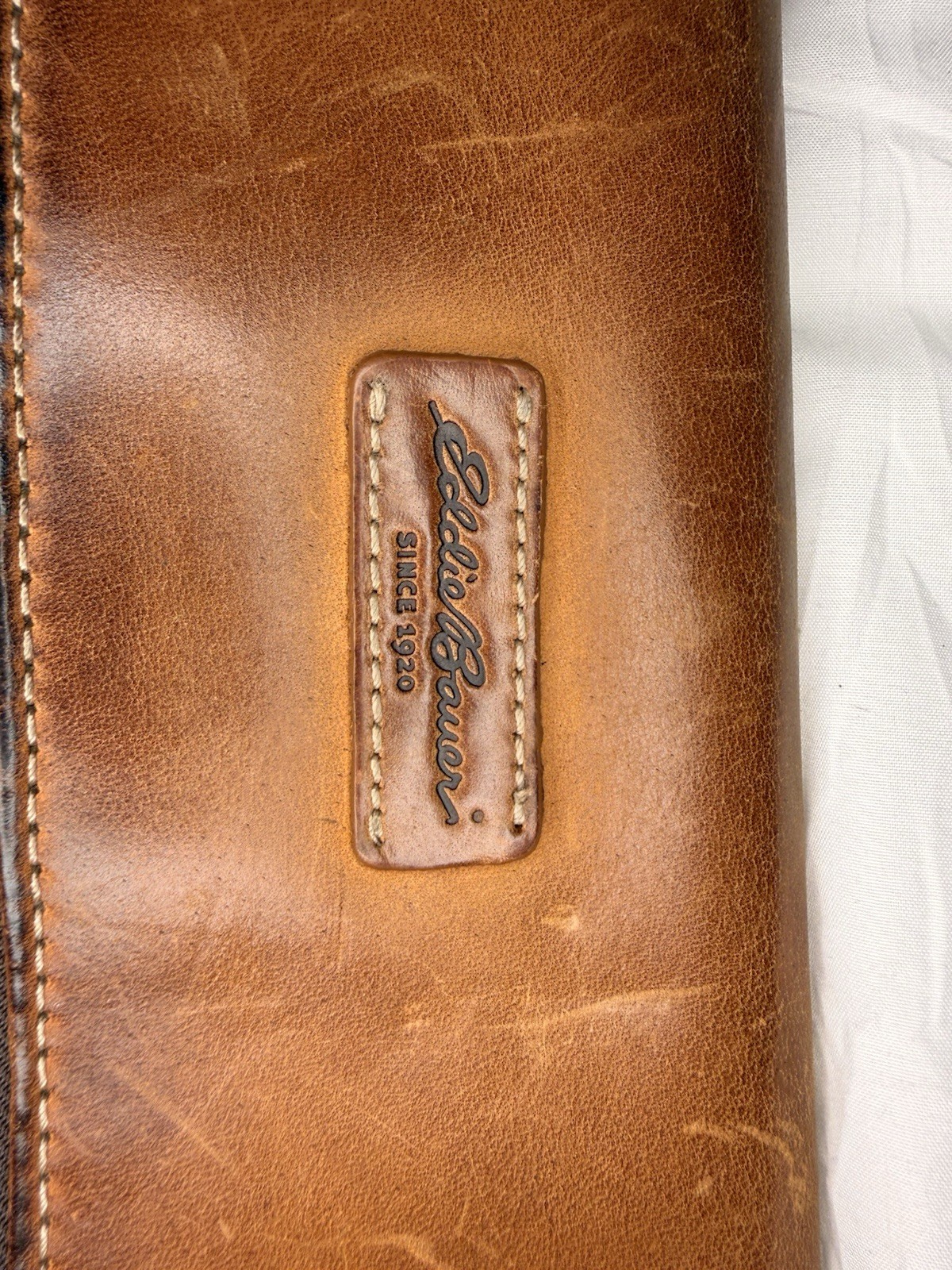 Eddie Bauer Brown Messenger Bag Buckle & Zip Shoulder Strap