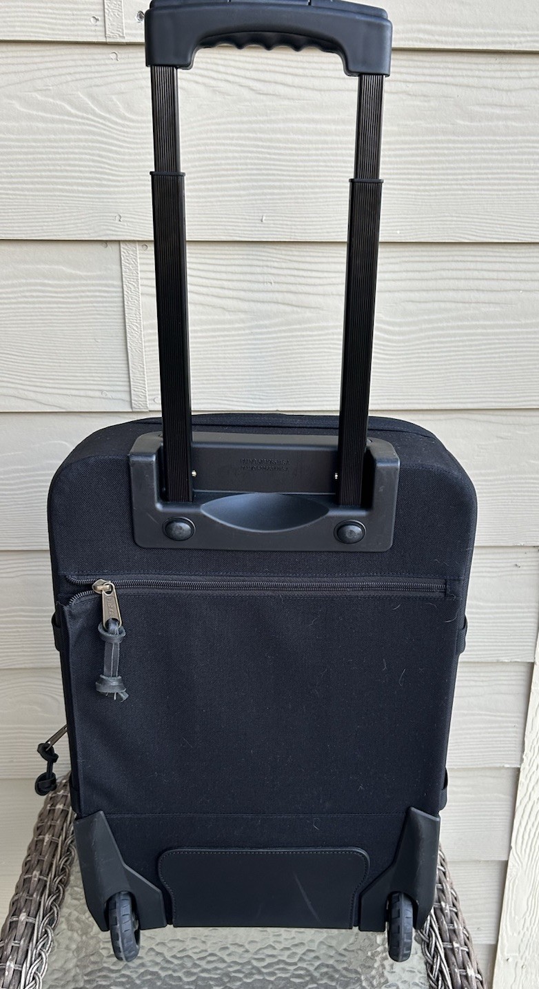 Excellent FILSON Dryden 2-Wheel 22″ Carry-On Luggage Bag Canvas + Leather