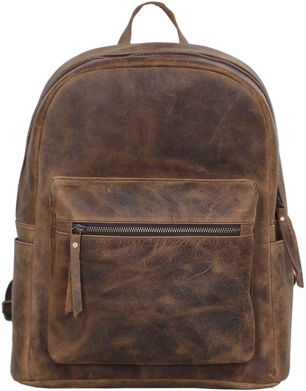 17 Inch Leather Backpack Rucksack Laptop Bag Travel Hiking Travel Shoulder Campi