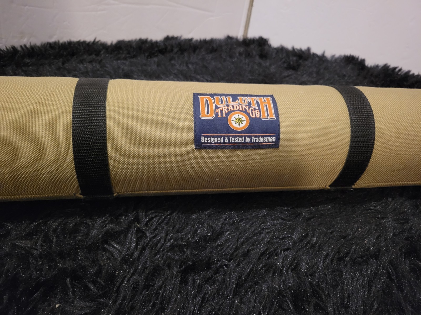 🔥 Duluth Trading Co. Hard Canvas Fishing Rod Travel Case Tube RARE Made In USA