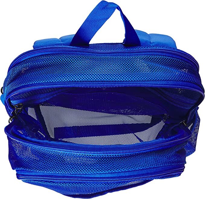 NWT NIKE Brasilia MESH 9.0 Backpack Blue/White Laptop Sleeve BA6050-480