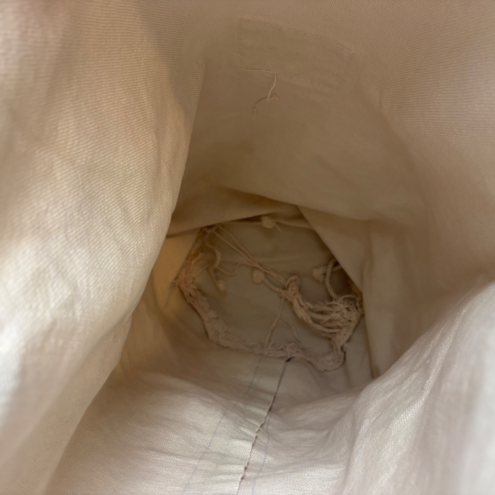 VTG Military Canvas Laundry Bag Top Drawstring Rope Barracks Beige 32″ x 18″