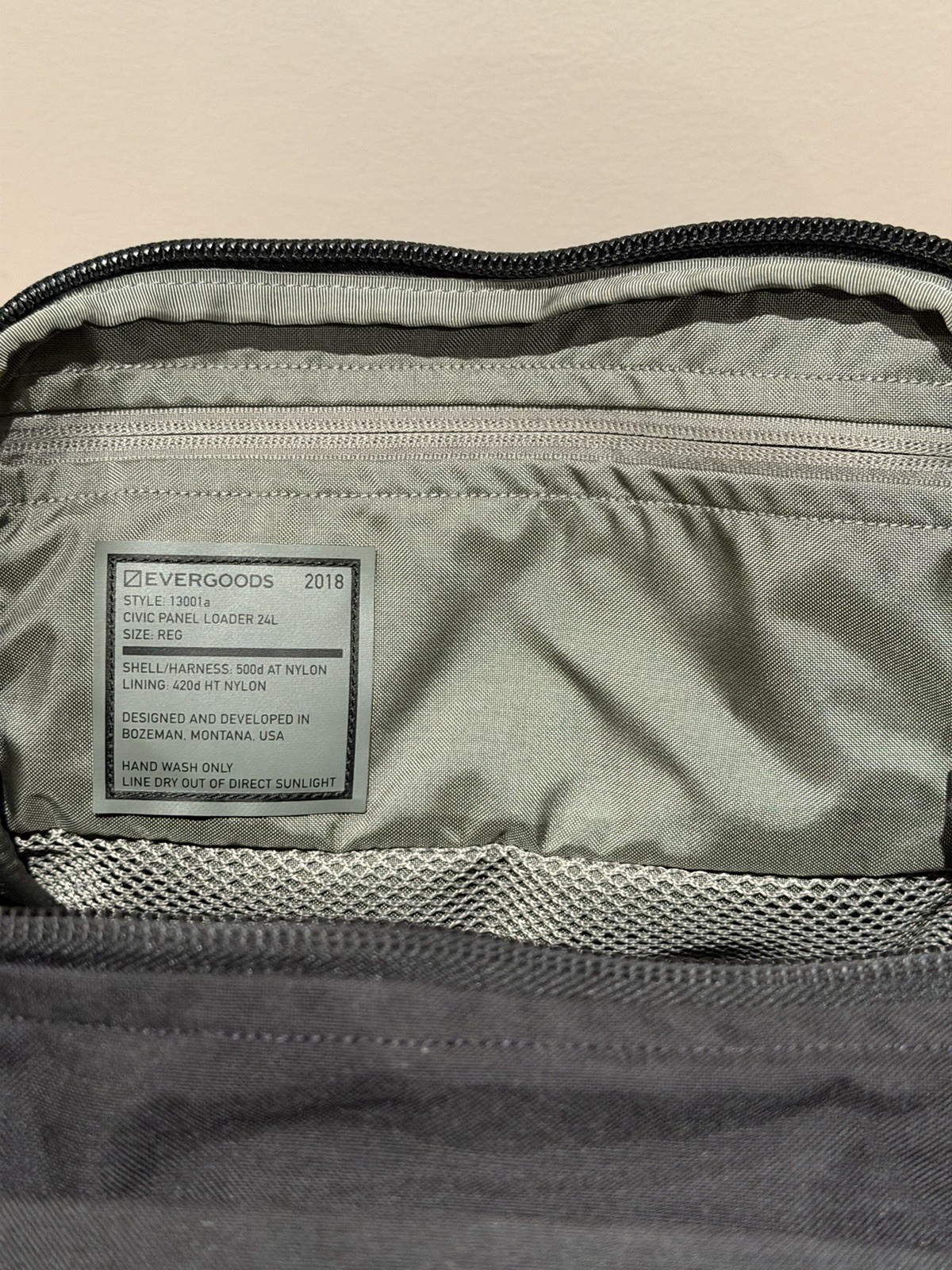 EVERGOODS CPL 24L V1 Backpack Black Excellent Condition