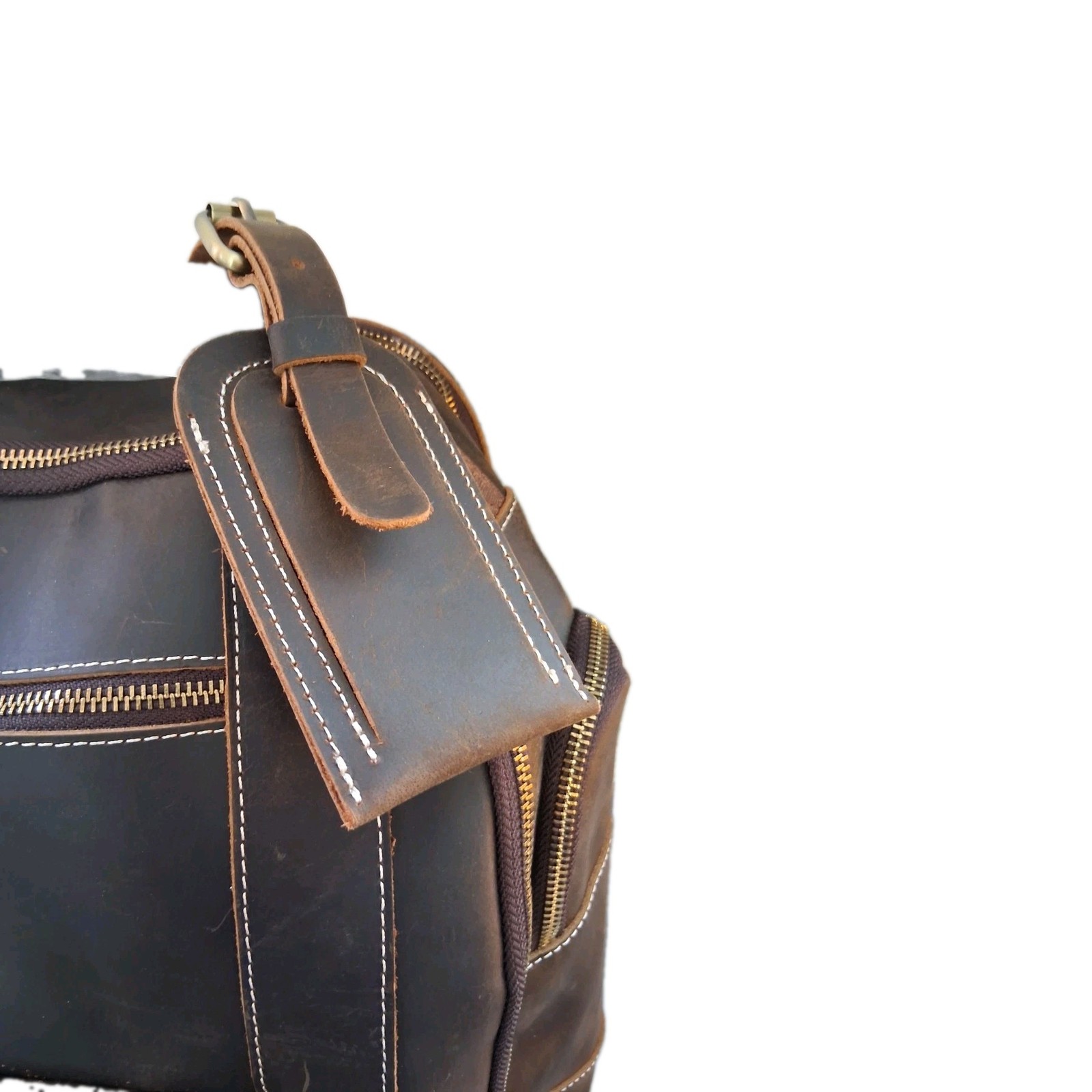 Leather Backpack Men’s Womens Unisex, Laptop, Travel, New With Tags