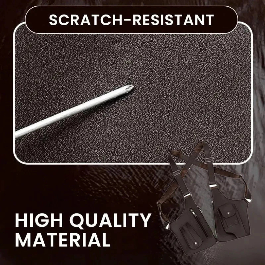Adjustable Anti-Theft Underarm Shoulder Bag PU Leather Wallet Holster Bag
