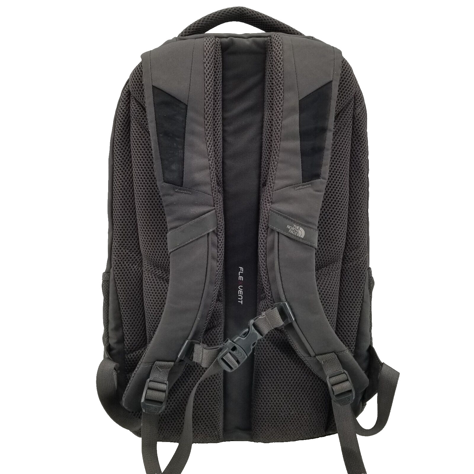 North Face Jester 28 Liter Black Green School Hiking 18 Inch Backpack