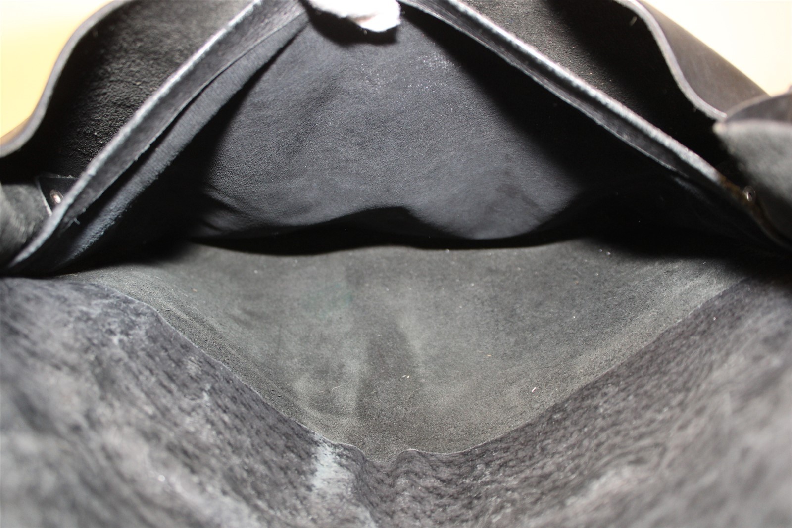 Premium Thick Leather Hand Crafted Large Black Messenger Bag