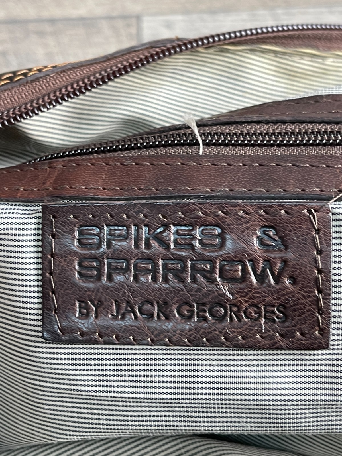 Spikes & Sparrow By Jack Georges Briefcase Bags Brown Leather Detachable Strap