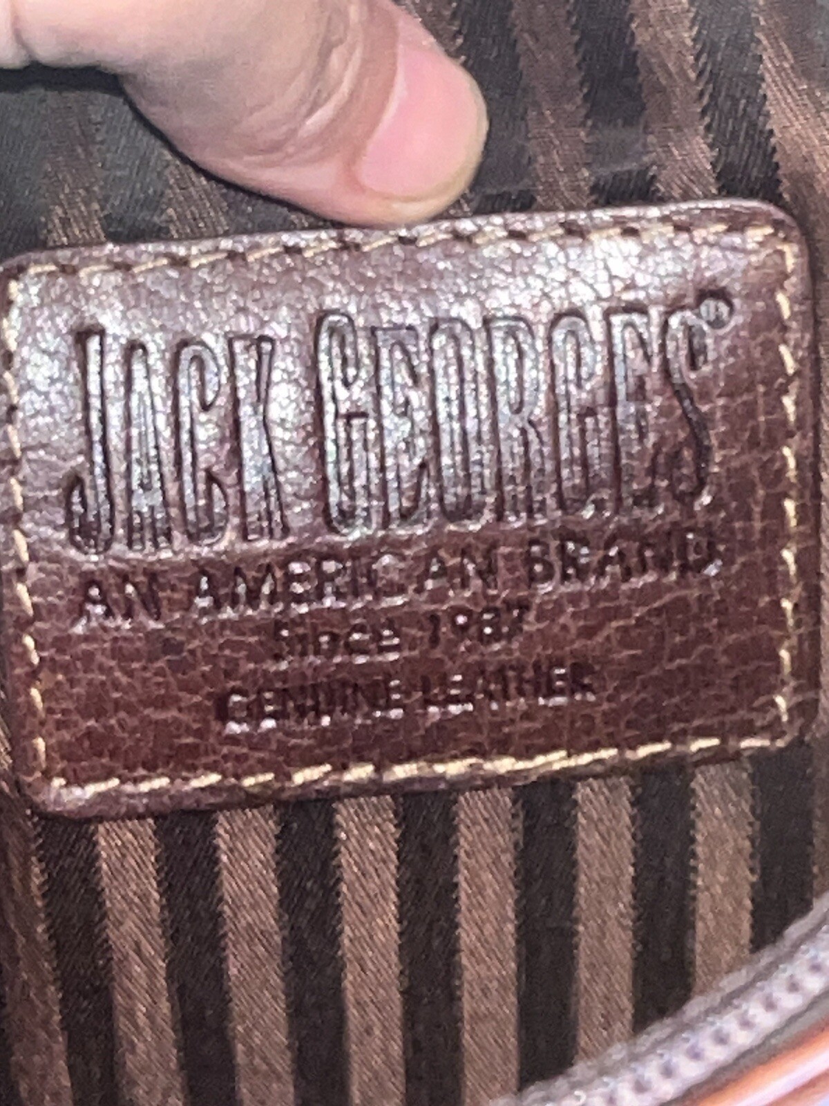 Jack Georges American Brand Buffalo Leather Voyager Crossbody Bag Brown