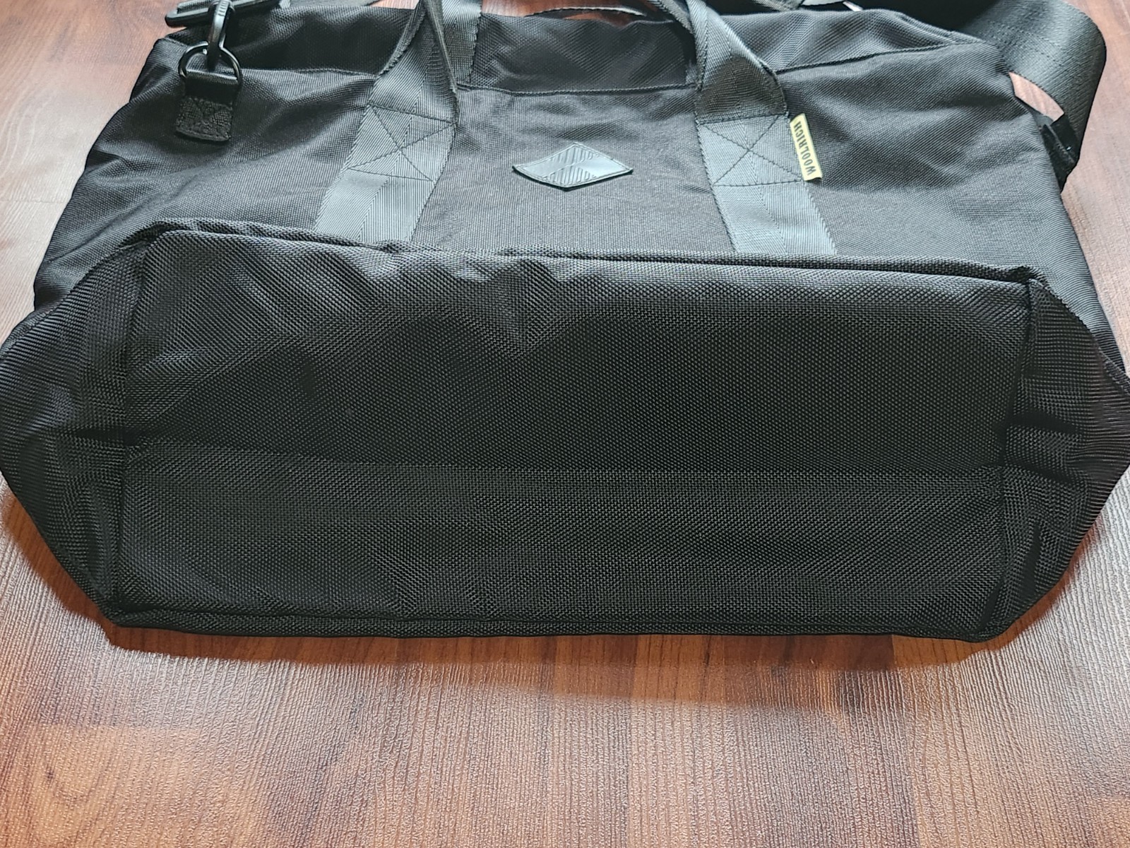 Woolrich x The Hill-Side Briefcase Laptop Tote Bag Black Buffalo Check Strap