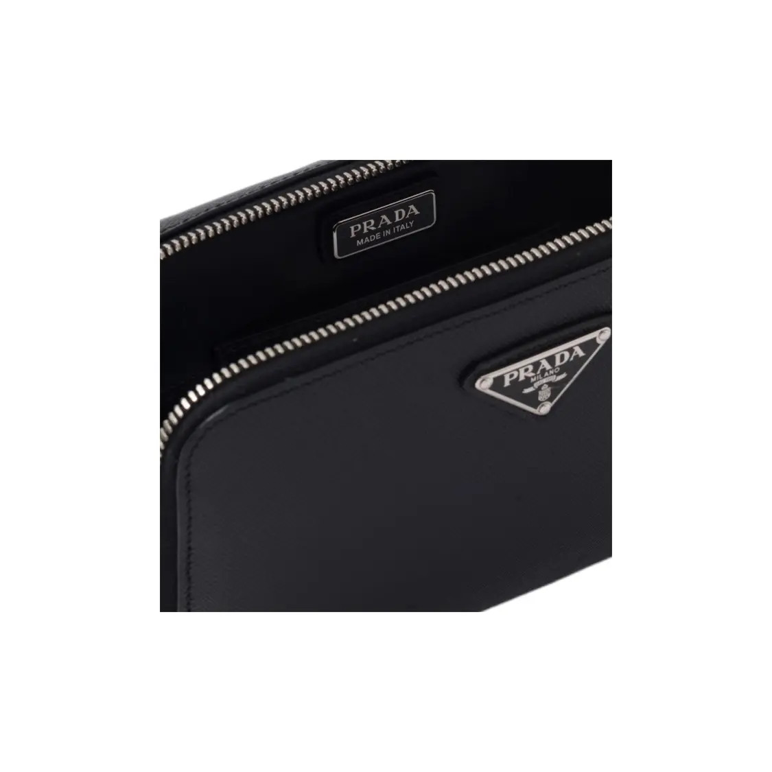 PRADA Brique Leather Crossbody bag Men’s 7.5×1.4×4.5 in