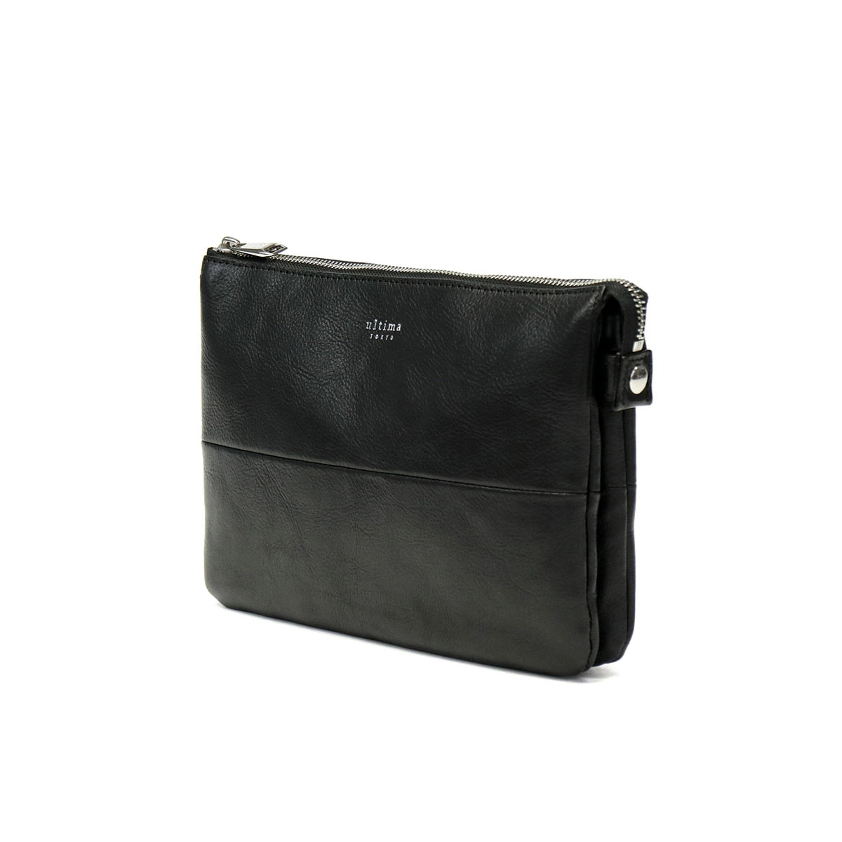 Ultima Tokyo Shoulder Bag Second Bag 2-Way Genuine Leather, Men’s Black or Navy