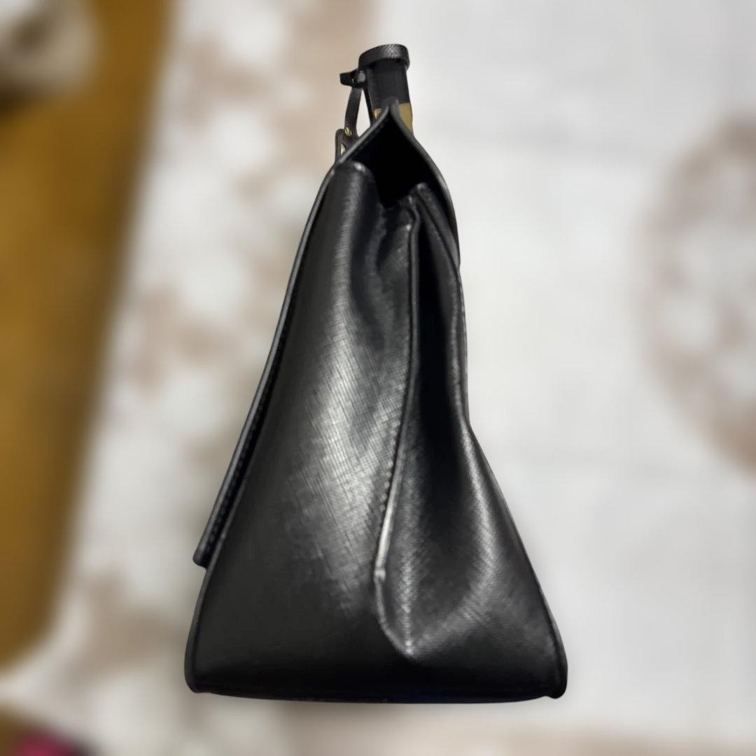 [New] Catty Ferrari Formal Business Bag Black Large Capacity