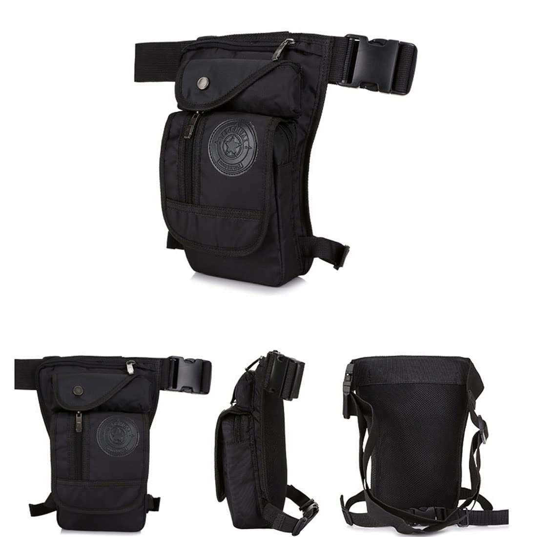 KPYWZER Nylon Thigh Drop Leg 15x8x29cm/5.9×3.14×11.4inch(L*W*H), 001-Black
