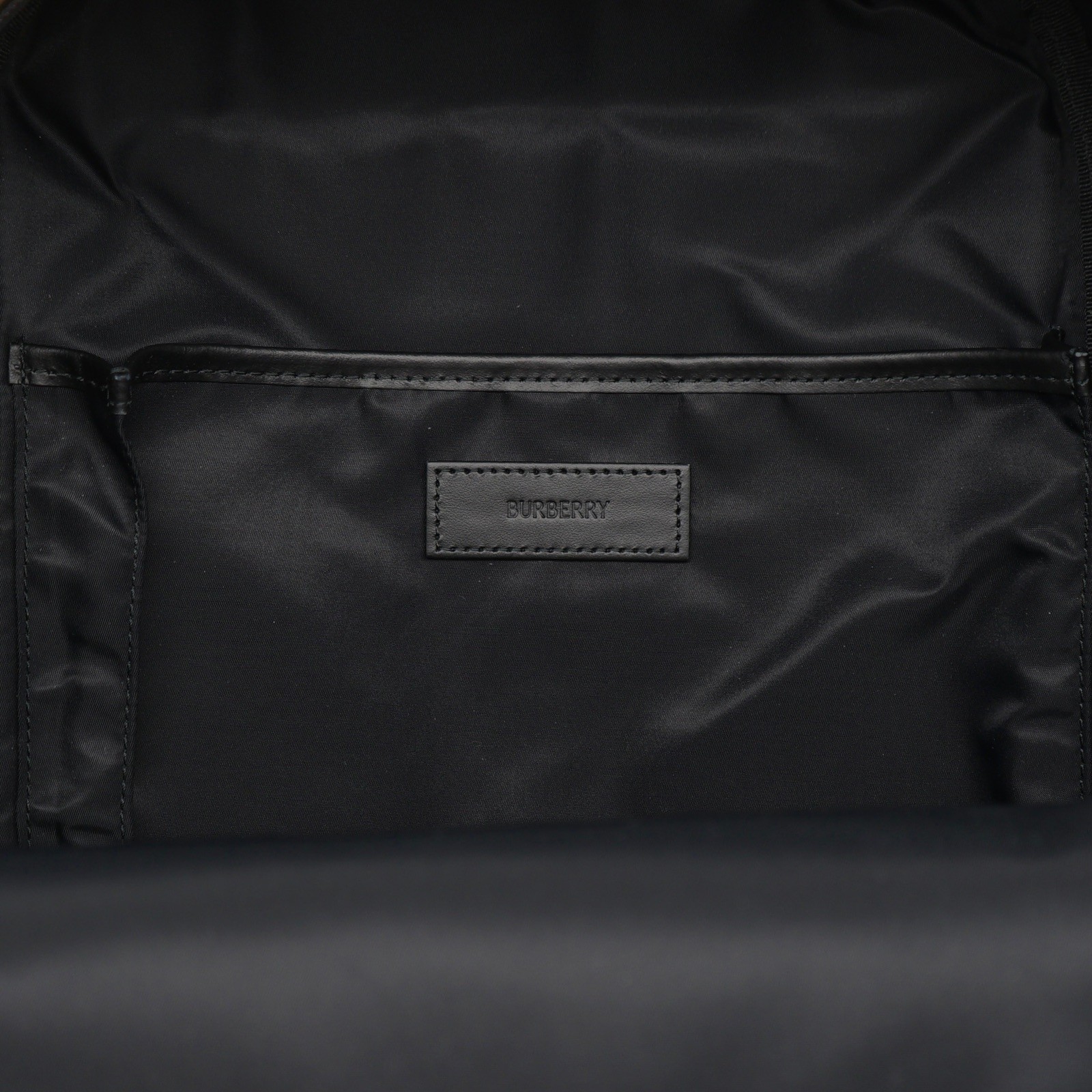 Burberry Jett Backpack Vintage Check Beige Nylon Canvas New