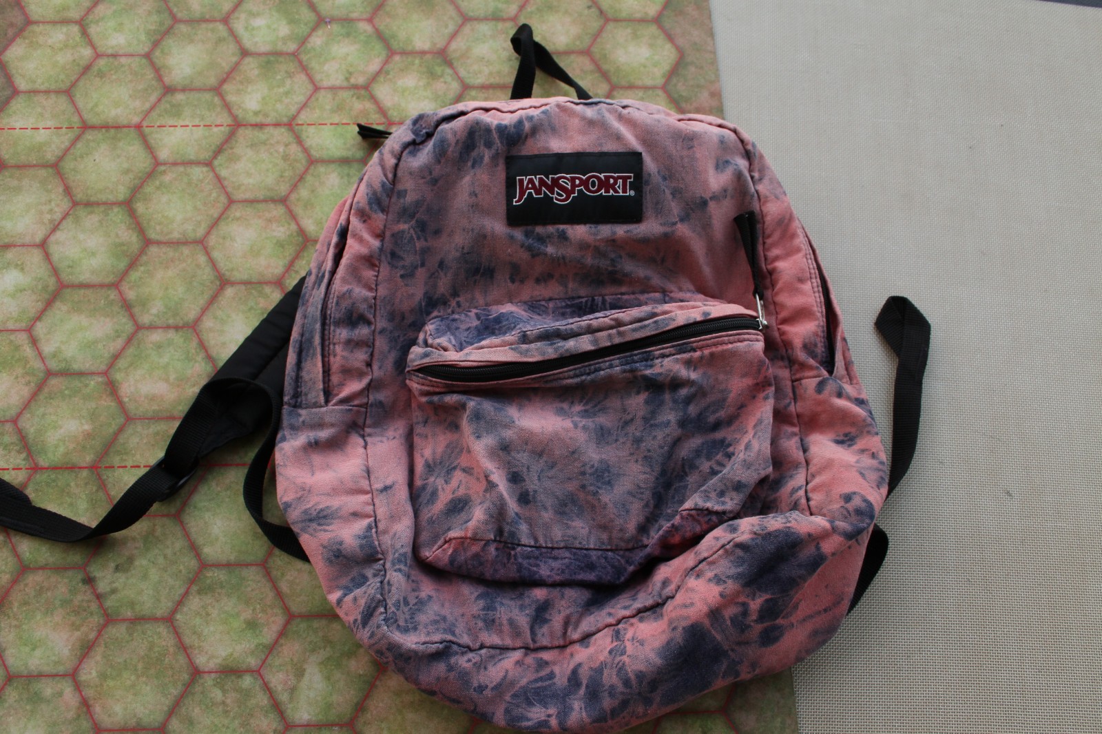 Vintage Jansport Backpack Dapack -Blue Pink Dyed -Retro Y2K 90s