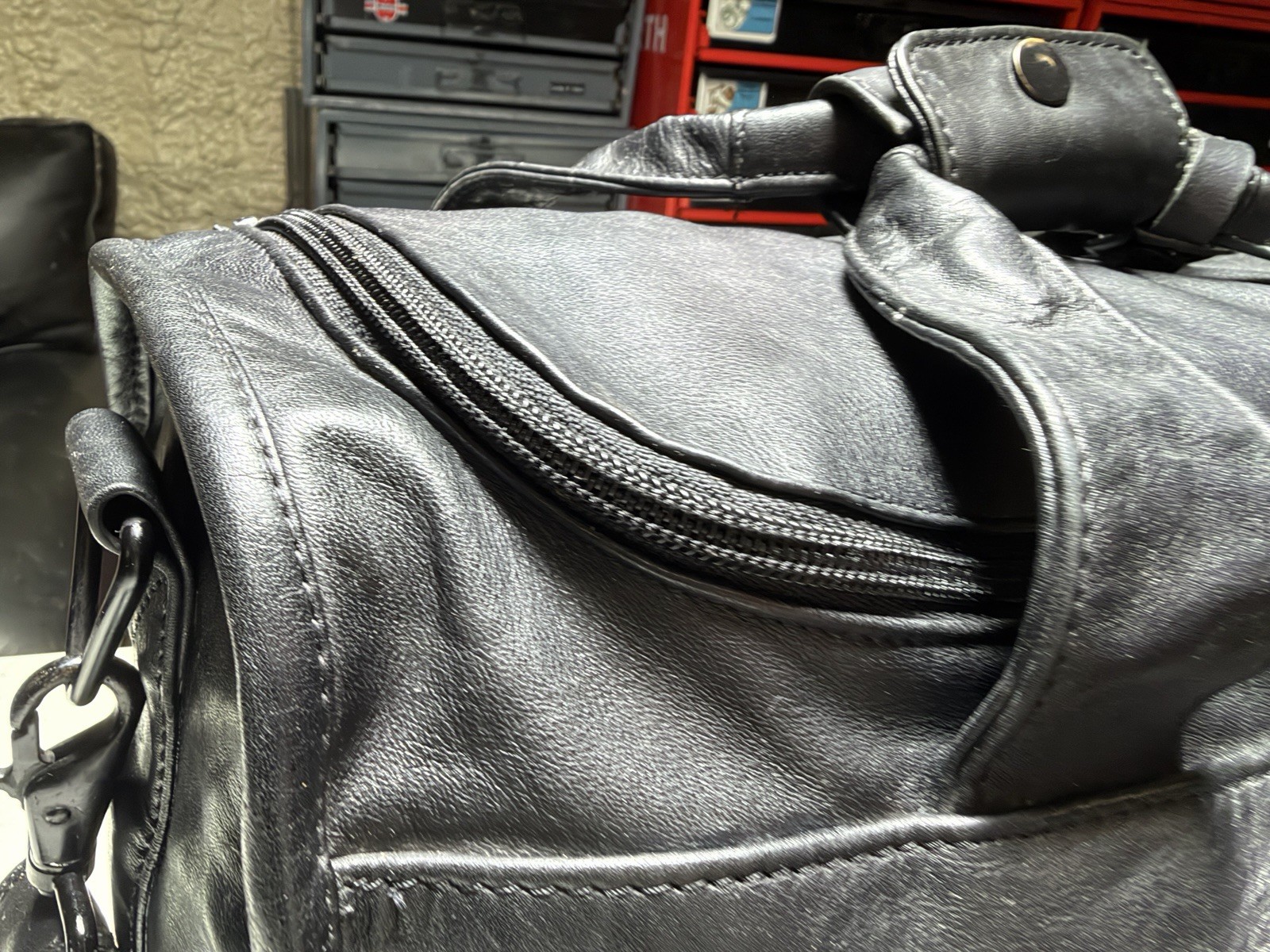 TUMI Black NAPA Leather Carry-On Travel Bag, 961D3 Super Soft & Very Strong