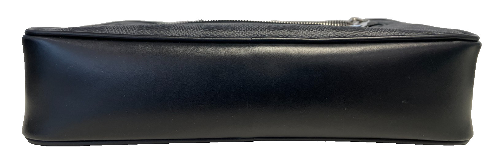 Authentic Louis Vuitton Pochette Kasai Clutch Damier Graphite Canvas Black W/BOX