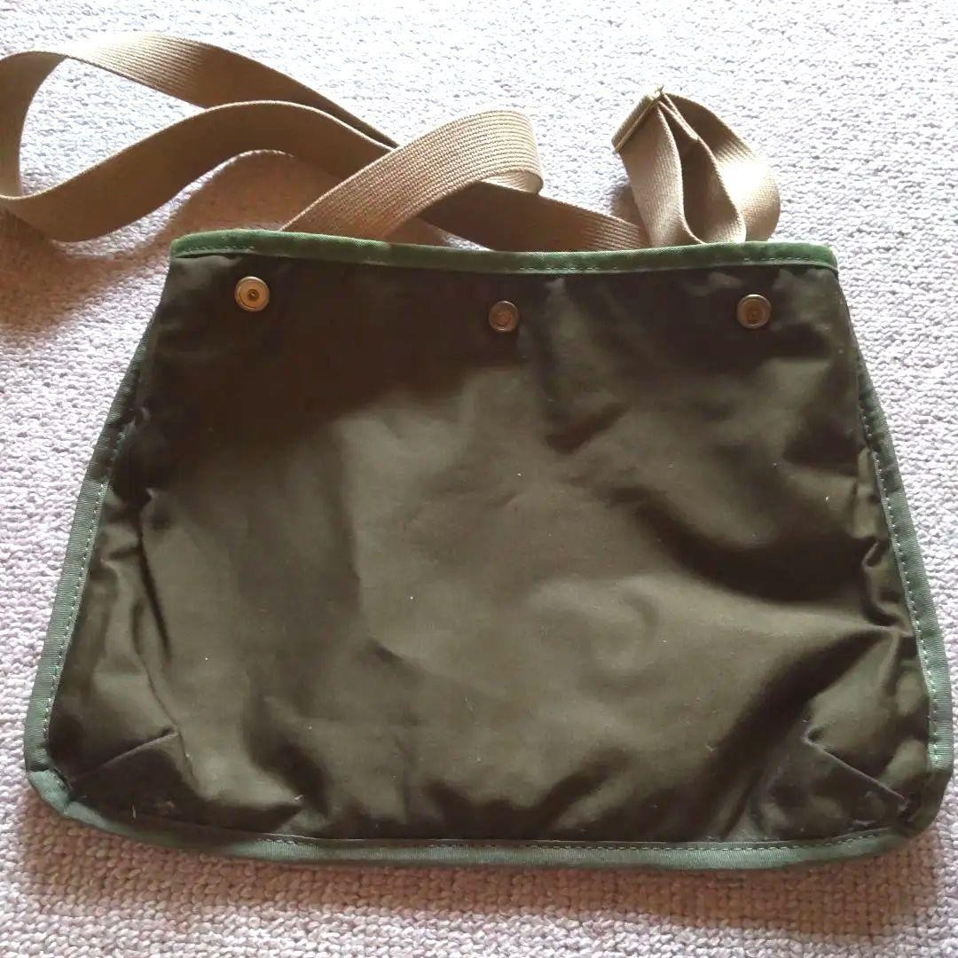 Authentic Porter Green Cotton Shoulder Bag 33cm x 22cm Slight Wear
