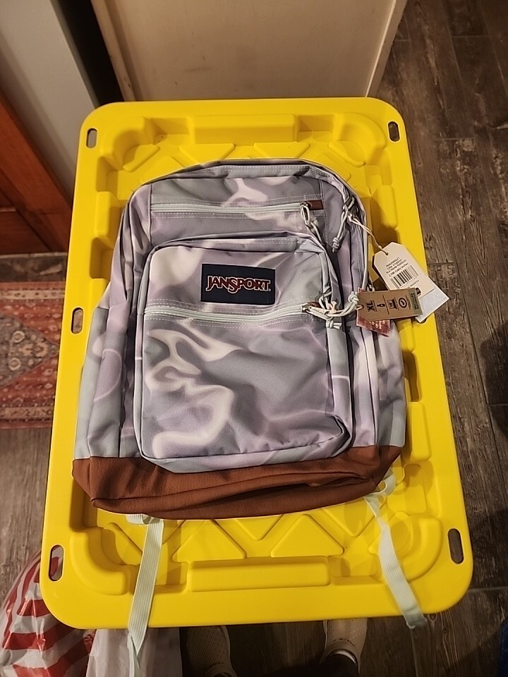 JanSport Cool Student 17.5″ Backpack – Platinum Puddles