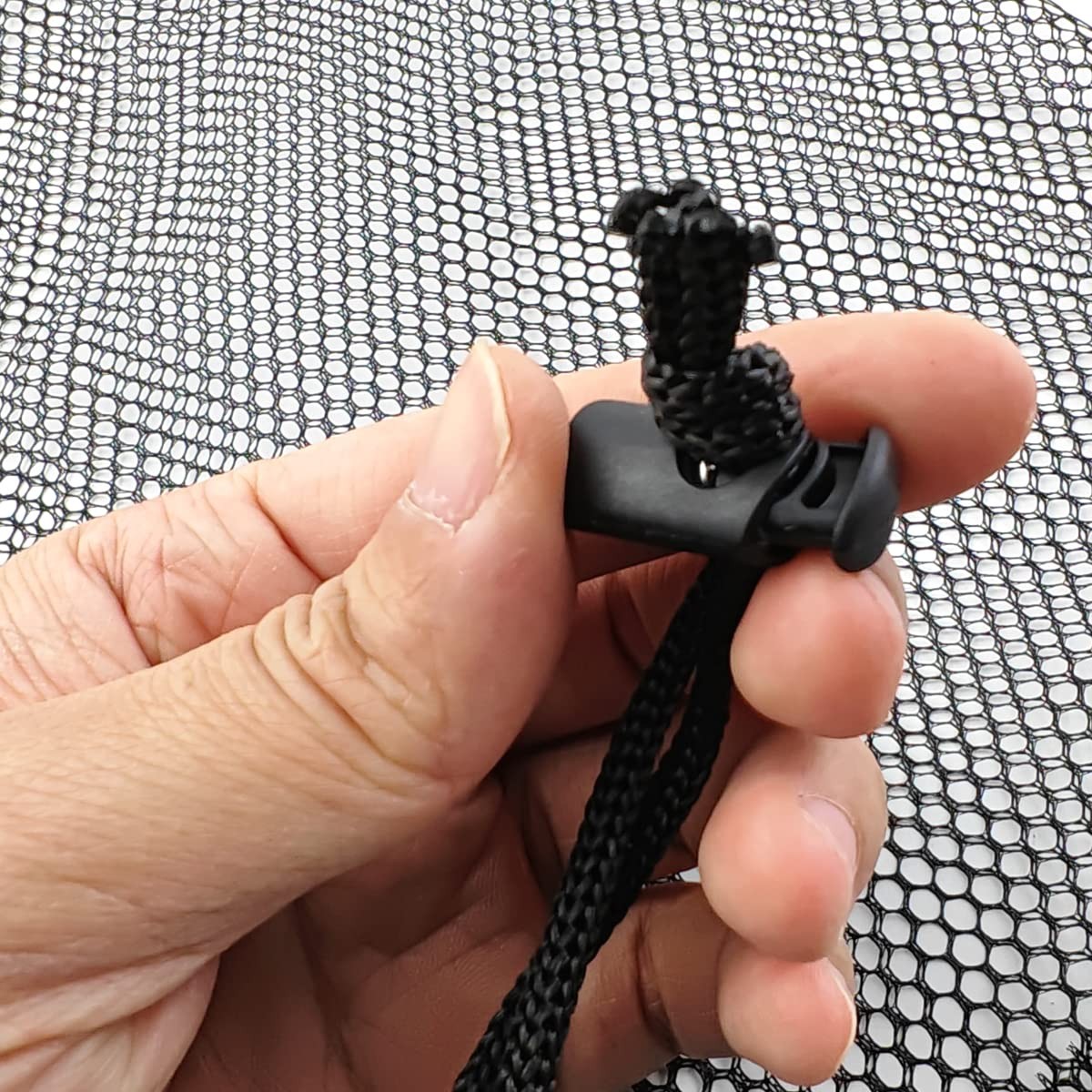 10 Pcs 8×12 Inch Nylon Mesh Drastring Bags with Cord Lock Closure for Balls