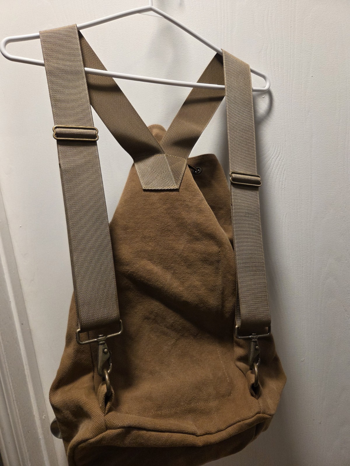 Filson Washed Canvas Cinch Pack | Tan | Made in USA | Discontinued | Rare