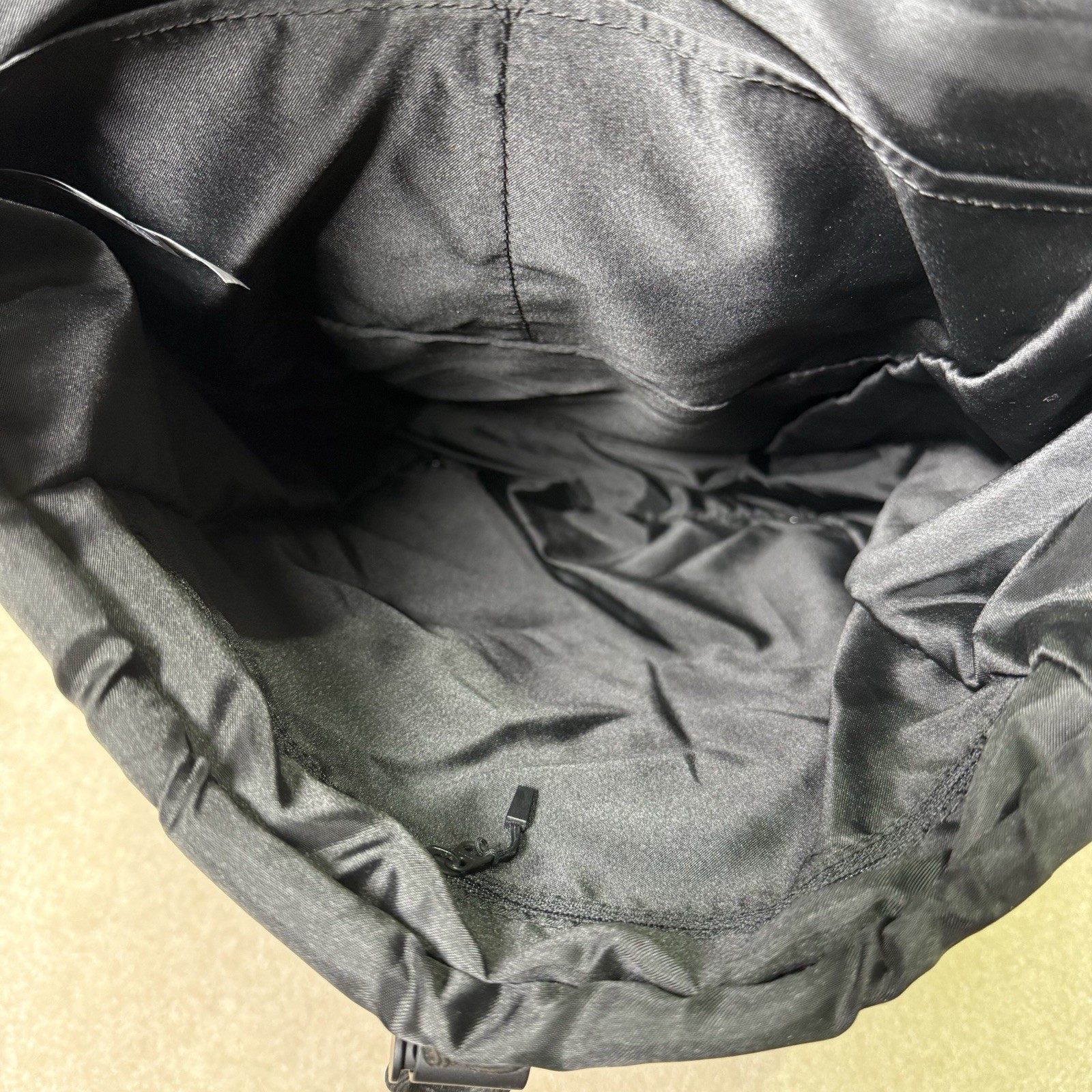 NWT Lululemon Command the Day Backpack Drawstring Buckle Athletic Logo Black Bag