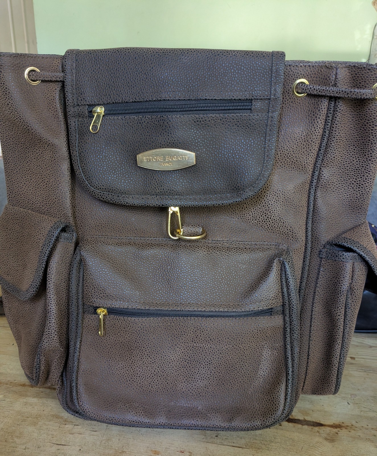 Faux Leather Backpack – Ettore Bugatti France- Reborn Backpack