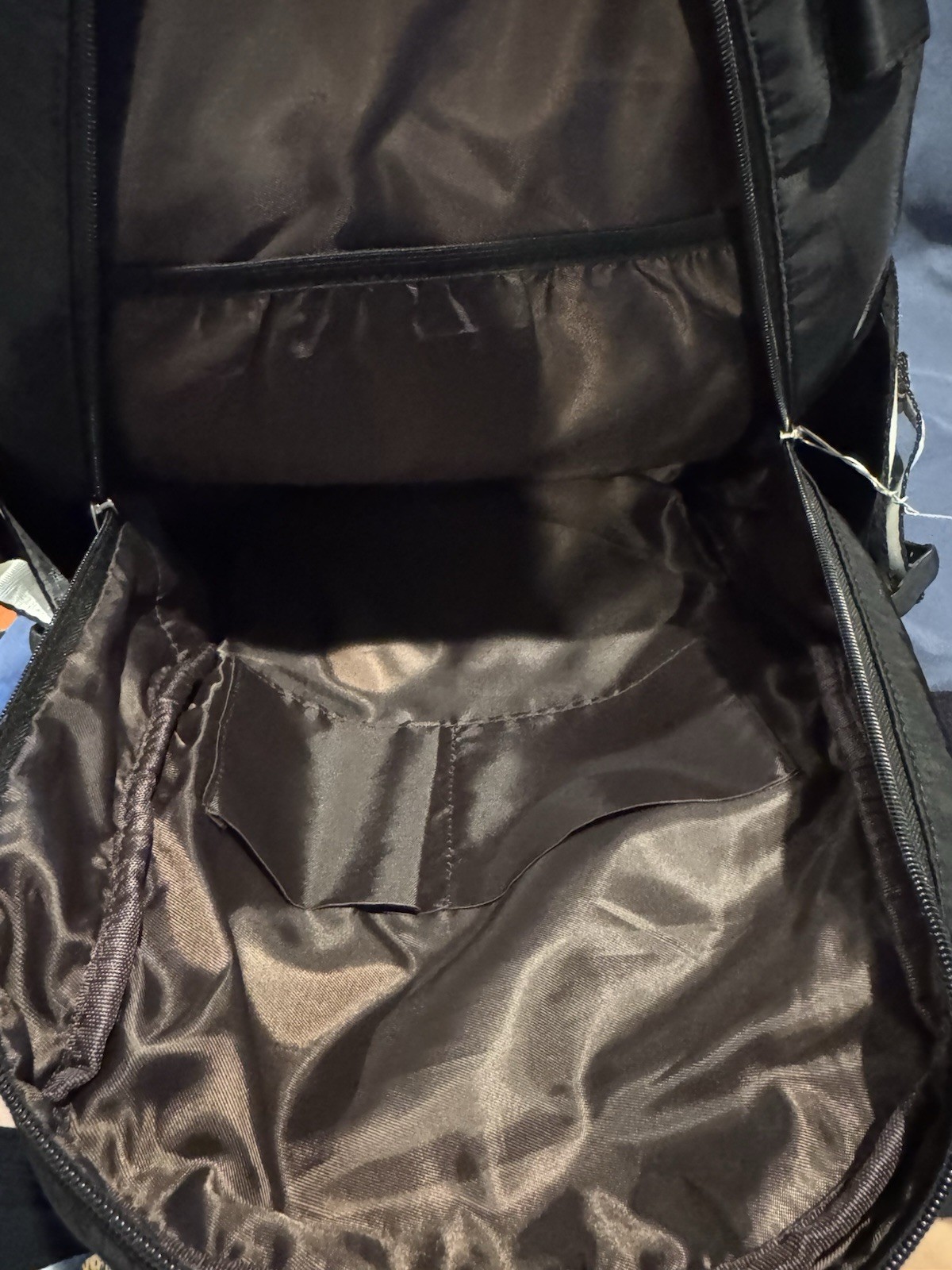 Bevalsa Black White Backpack with USB Port, Audio Pocket, Adjustable Straps