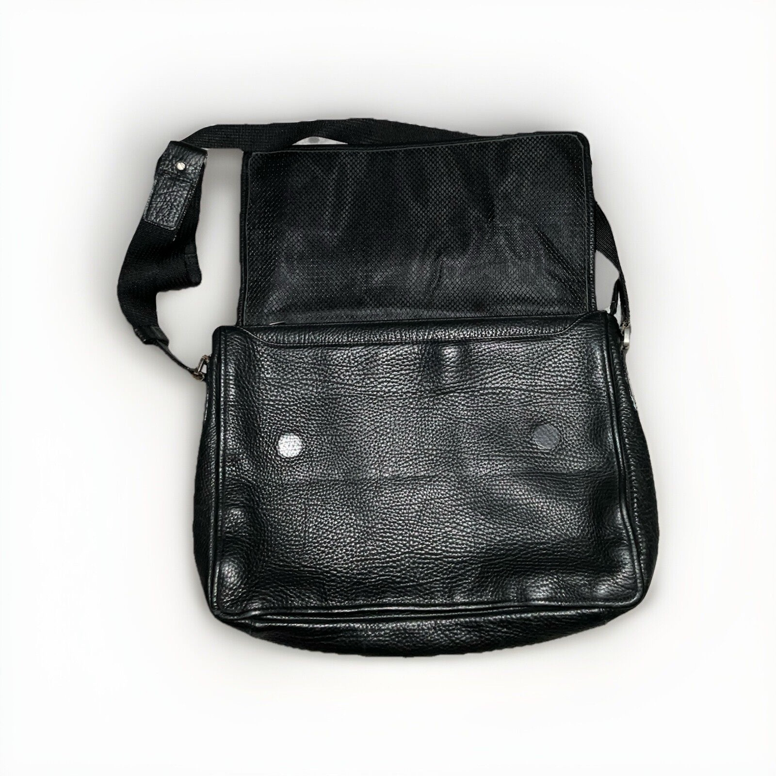 Dunhill Black Leather Messenger Bag Crossbody/Shoulder Bag