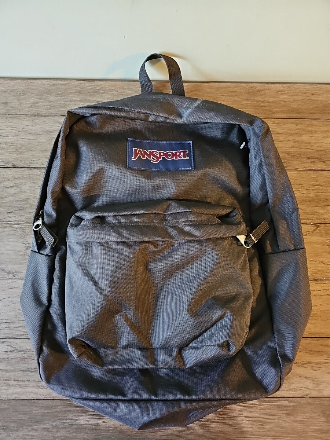 JanSport Superbreak Classic School Backpack Black T501 Pocket Organizer