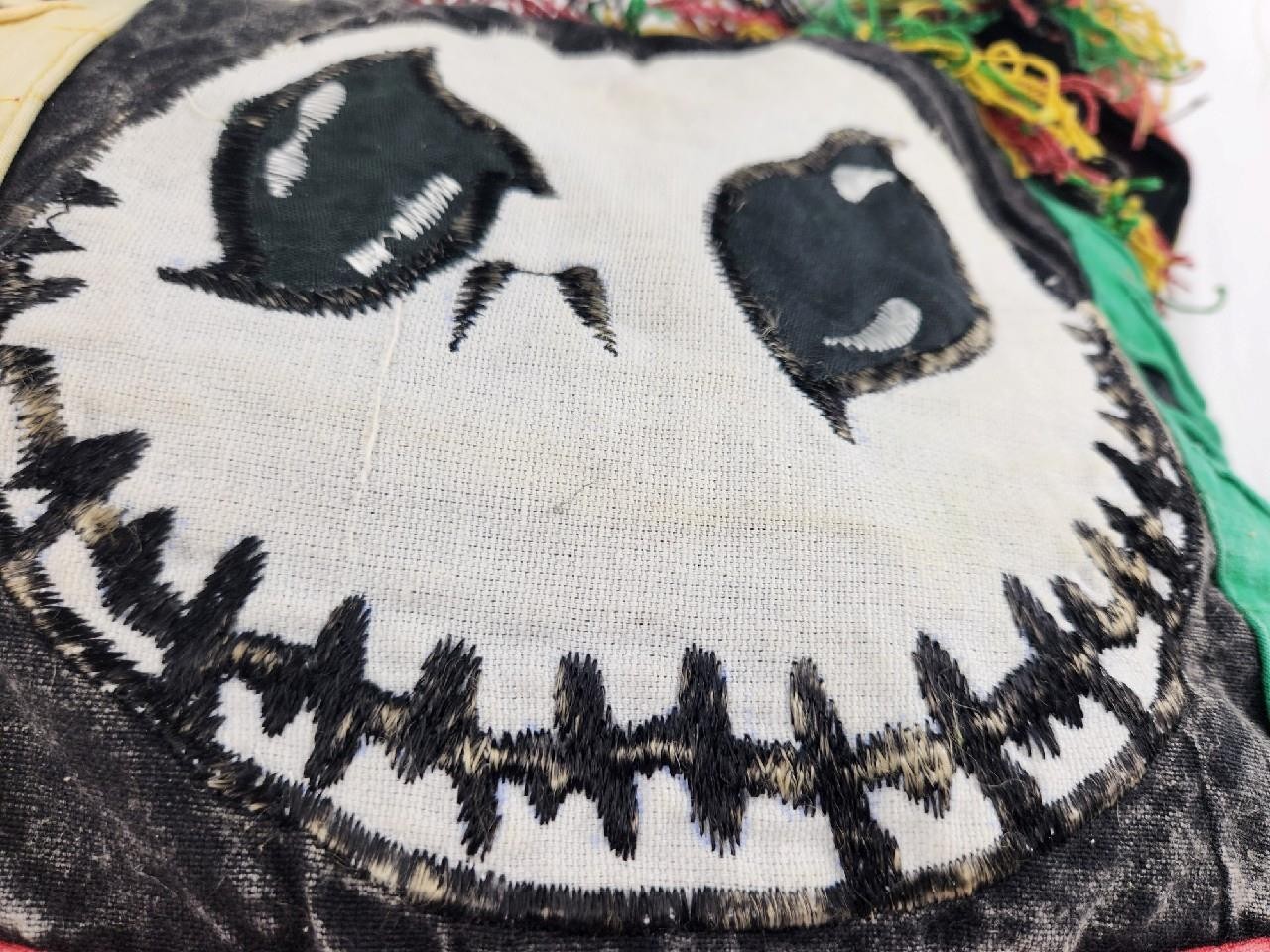Vintage Jack Skellington Nightmare Before Christmas Nepal Handmade Shoulder Bag