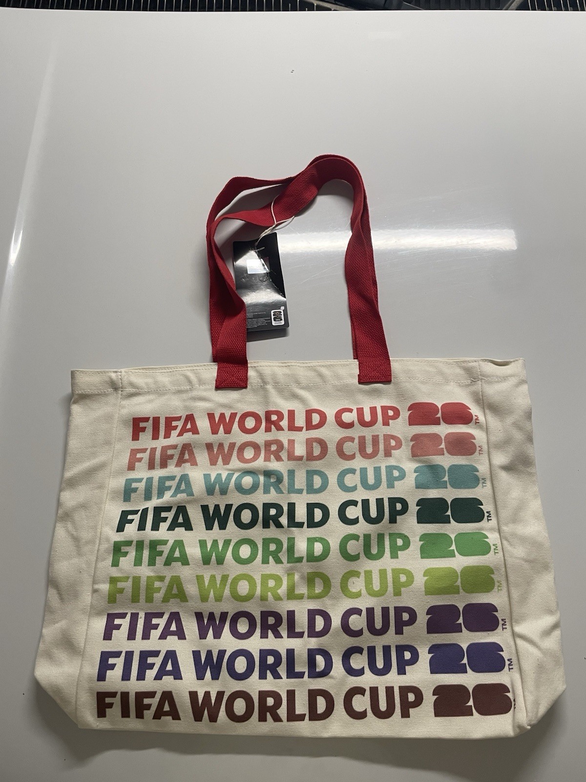 FIFA Tote Bag Green WORLDCUP 2026 USA Canada Mexico Canvas Tote With Pocket