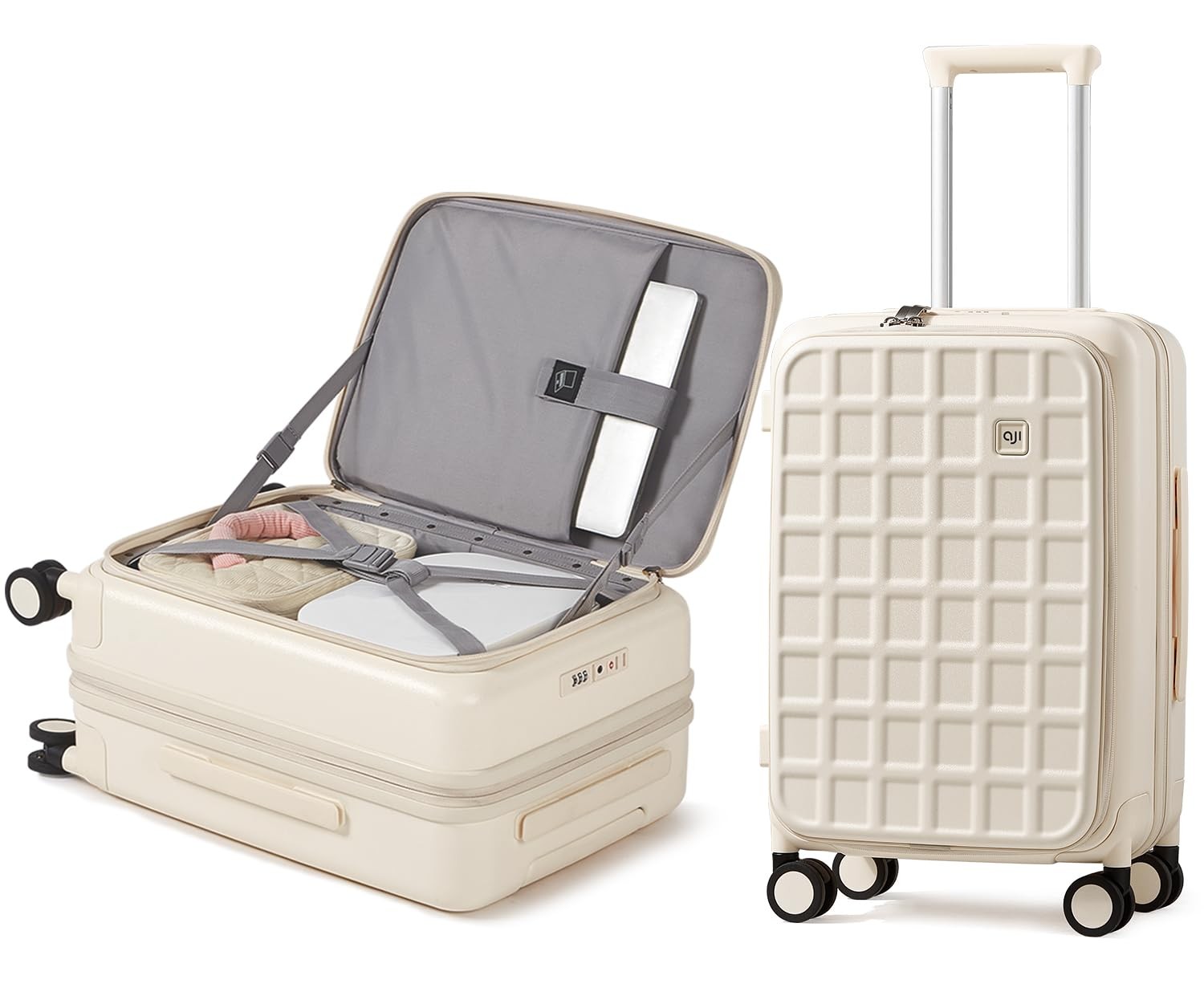 Expandable Top Opening Carry On Luggage Airline Approved, 20 Inch Lightweight…