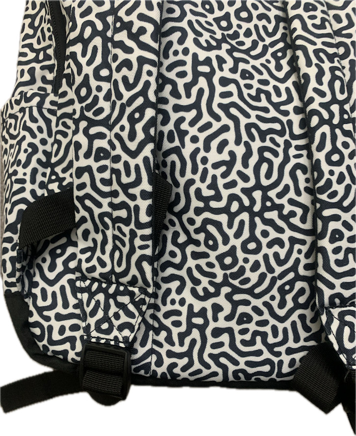 Fossil Belmont ViralOff Backpack Black White Laptop Travel Bag MBG1617005 NWT