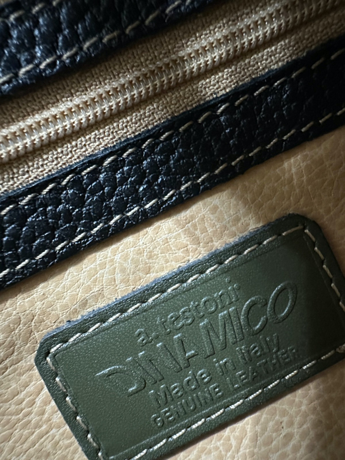 A.Testoni Dinamico Black Clutch Bag Leather Bag Travel Made Italy