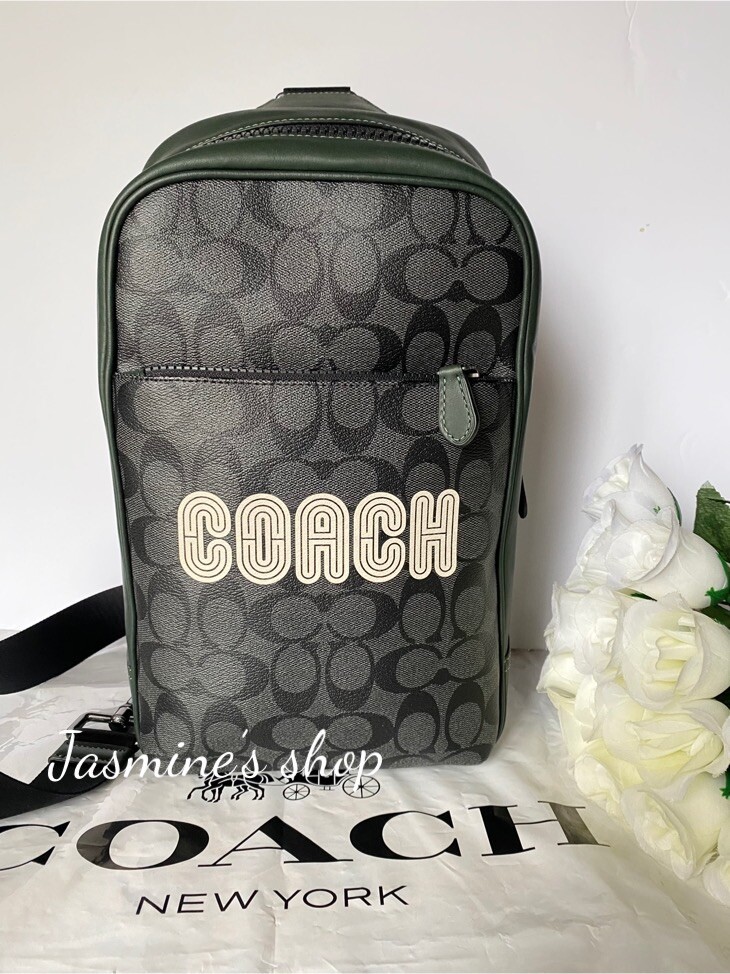 NWT Coach Westway Pack In Colorblock Signature Canvas With Coach Patch CE522