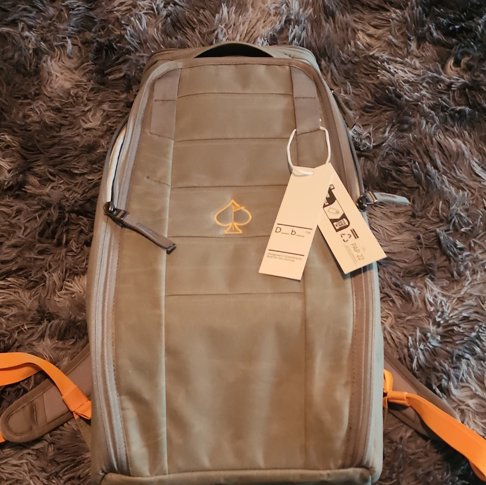 Db Hugger 25 Brown Solid Backpack, Zip Closure, Adjustable Straps Travel