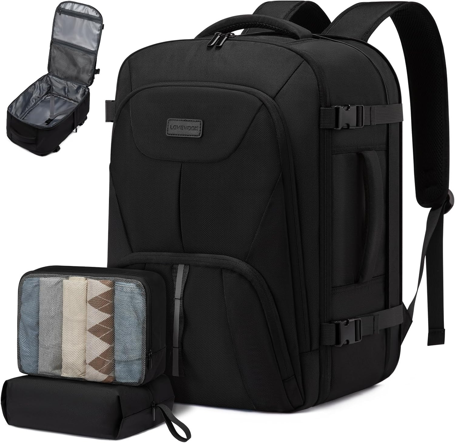 Travel Backpack,Expandable 50L Extra Large Travel Backpack for Men